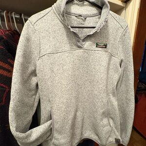 L.L. Bean Heather Gray Half Snap Pullover Fleece | Women’s / X- Large